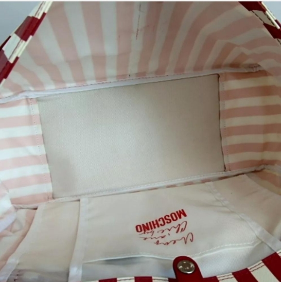 AUTHENTIC MOSCHINO BOSTON BAG CANVAS/LEATHER - Picture 5 of 12